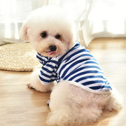 ドッグウェア カットソー 犬服 犬用品 ペット用品 ペット服 小型犬 中型犬 袖あり ハイネック ボーダー しましま シンプル おしゃれ カジュアル お出かけ 普段着 抜け毛対策 赤 橙 青 黒