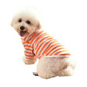 ドッグウェア カットソー 犬服 犬用品 ペット用品 ペット服 小型犬 中型犬 袖あり ハイネック ボーダー しましま シンプル おしゃれ カジュアル お出かけ 普段着 抜け毛対策 赤 橙 青 黒