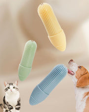 ペット用歯ブラシ 単品 1個 指サックタイプ 歯ブラシ 指歯ブラシ 口腔ケア 犬 猫 ドッグ キャット ペット用品 ペットグッズ ソフト やわらかい シリコン 歯磨き お手入れ グルーミング 便利 シンプル