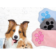 ペット用タオル 手袋型 ボディタオル ペットグローブ 犬 イヌ いぬ 猫 ネコ ねこ フリース ミトン型 体拭き ループ付き 吸水 速乾 かわいい