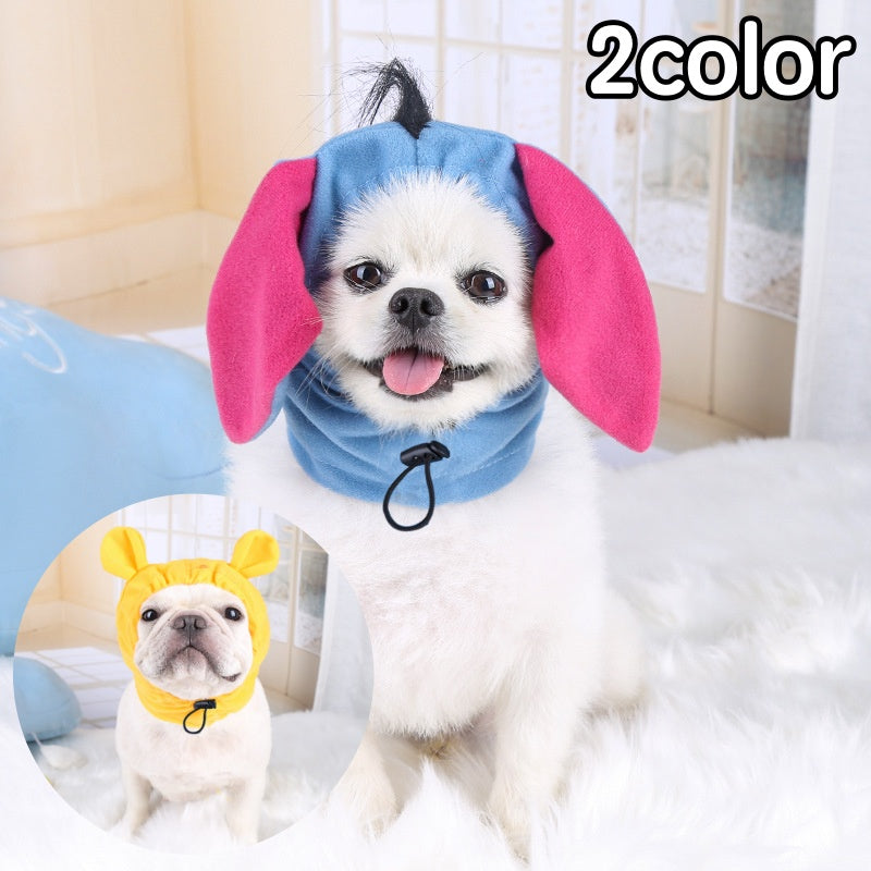 ペット用帽子 コスプレ帽子 犬用 猫用 ドッグ キャット ぼうし かぶり物 ロバ 熊 クマ 動物 アニマル 暖かい 可愛い お散歩 お出かけ 普段使い あったか 防寒対策 ペットグッズ ペット用品