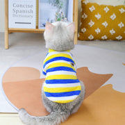 ペットウェア トレーナー フリース プルオーバー 猫服 犬服 洋服 キャットウェア ドッグウェア 袖あり 暖かい あったか ボーダー柄 お洒落 可愛い ペット服