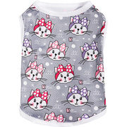 ペットウェア タンクトップ 犬服 猫服 ドッグウエア キャットウエア ノースリーブ 袖なし 春夏 ペット用品 お散歩 お出掛け 汚れ防止 冷え対策 ペット用品 ラウンドネック プリント柄 イチゴ リーフ 可愛い おしゃれ お散歩 お出掛け