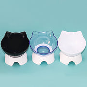 ペット用食器 猫 犬 ネコ イヌ フードボウル 餌皿 餌入れ 水入れ スタンド付き 台付き 斜め 食べやすい 猫耳 かわいい ねこ いぬ