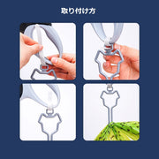 ゴミ袋ホルダー リード 取り付け可 お散歩グッズ マナー袋ホルダー クリップ うんち袋ホルダー コンパクト ペット用品 ペットグッズ 犬 猫 持ち運び 持ち歩き 面ファスナー うんちバッグホルダー ゴミ袋ディスペンサー 犬型 かわいい シンプル キュート 便利グッズ 黒 灰 青 緑 赤 紫