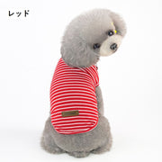 ドッグウェア ペットウェア カットソー タンクトップ ベスト 犬の服 犬服 猫の服 猫服 洋服 ペット用品 小型犬 トップス 袖なし ノースリーブ ボーダー 縞模様 普段使い デイリー お散歩 お出かけ おしゃれ かわいい いぬ 猫 ねこ