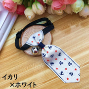 ネクタイ ペット用品 ペットグッズ チョーカー 犬 イヌ ドック 猫 ネコ キャット 調節可 鈴付き おしゃれ ヒョウ柄 かわいい 水玉 スター ハート 散歩