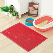 砂取りマット トイレマット 長方形 30×40cm 足跡 猫砂キャッチャー 猫砂マット 猫グッズ 猫トイレ用品 ペットマット 飛び散り防止 散らかし防止 猫砂飛散防止 おしゃれ かわいい 足あと ねこ ネコ インテリア