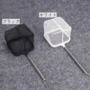 水槽掃除用ネット 掃除用網 アクアリウム用品 四角形 吸盤付き ブラック ホワイト 伸縮性 小さめ