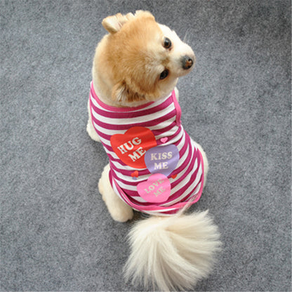 ドッグウエア タンクトップ ペット用 犬用 洋服 ボーダー柄 商品画像2