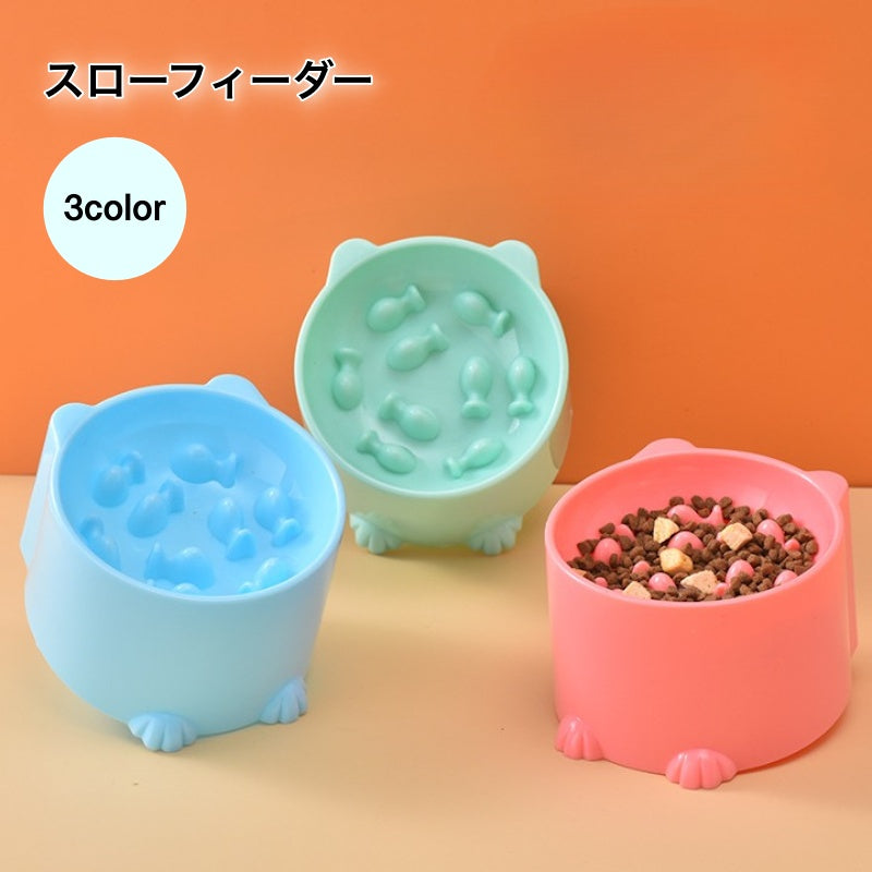 スローフィーダー フードボウル 餌皿 ペット用 猫 小型犬 商品画像