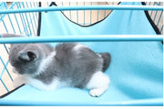 猫用 ハンモック ベッド ケージ用 ペット用品 小動物 フェレット フリース 吊り下げ 取り付け簡単 フック付 通気性 春夏秋冬 オールシーズン