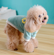ペットウェア トレーナー フリース 犬服 猫服 洋服 ドッグウェア キャットウェア プルオーバー 袖あり 暖かい あったか シンプル ボーダー ヒョウ柄 お花 ワンポイント カジュアル お洒落 可愛い ペット用品