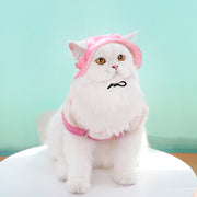 ペット用帽子 ハット 犬用 猫用 ぼうし あご紐付き 耳穴あり 被り物 日除け 暑さ対策 熱中症対策 夏バテ 日射病予防 ペット用品 イヌ用 ネコ用 カジュアル シンプル 可愛い