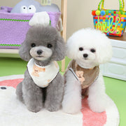 ドッグウェア ペットウェア ベスト ボア 起毛 犬の服 犬服 洋服 ペット用品 小型犬 チョッキ ノースリーブ 袖なし クマ おしゃれ かわいい 暖かい 防寒 お散歩 お出かけ いぬ 猫 ねこ