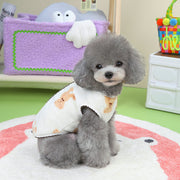 ドッグウェア ペットウェア ベスト ボア 起毛 犬の服 犬服 洋服 ペット用品 小型犬 チョッキ ノースリーブ 袖なし クマ おしゃれ かわいい 暖かい 防寒 お散歩 お出かけ いぬ 猫 ねこ