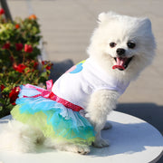 ドッグウェア ペットウェア ワンピース ペット用 犬 いぬ イヌ ハート リボン フリル かわいい キュート おしゃれ