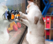 トラックボール トラックンロール ペット用 猫用 猫用品 おもちゃ ボール 窓 転がる コロコロ 吸盤式 猫用おもちゃ 運動不足対策 一人で遊べる ストレス解消