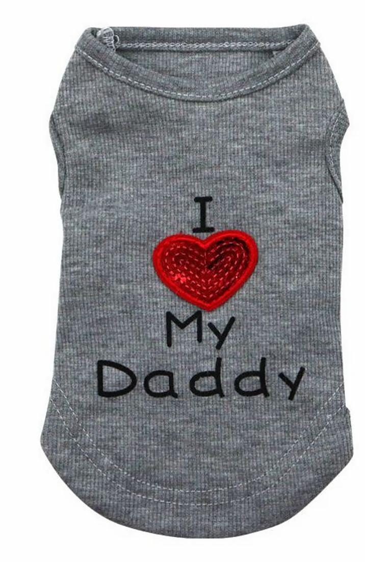 ペット用 犬用 洋服 ドッグウエア プルオーバー 袖なし グレー【Daddy】 バリエーション画像