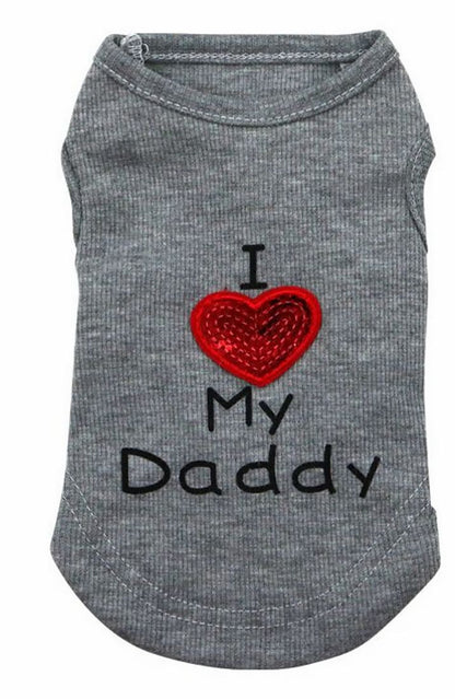ペット用 犬用 洋服 ドッグウエア プルオーバー 袖なし グレー【Daddy】 バリエーション画像