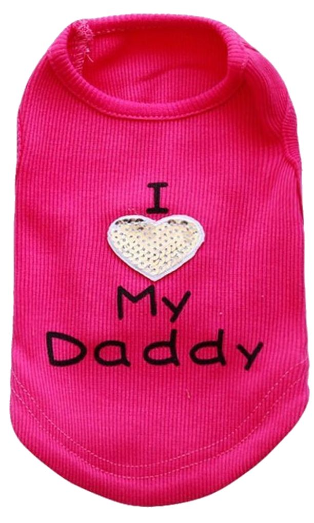 ペット用 犬用 洋服 ドッグウエア プルオーバー 袖なし ローズ【Daddy】 バリエーション画像