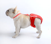 犬用サニタリーパンツ サスペンダー付き 犬服 月経 生理 介護 サニタリーショーツ マナーパンツ 生理パンツ 犬 ドッグ ペット用品 ペットウェア  レッド かわいい 赤