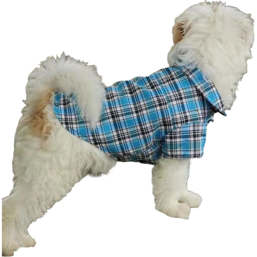 ペットウェア ドッグウエア シャツ 半袖 チェック柄 襟付き 犬服 犬の服 猫服 前開き スナップボタン ギンガムチェック かわいい キュート おしゃれ カジュアル ネコちゃん ワンちゃん イヌ ネコ キャット ドッグ 春 秋 夏 犬用 小型犬 中型犬 ペット用品 お散歩 外遊び 公園 普段着 お出かけ 汚れ対策 ペットグッズ ワンちゃん S M L XL 2XL ブラウン 茶 レッド 赤 ブラック 黒 イエロー ブルー
