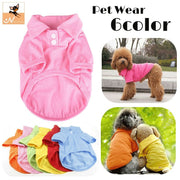 ドッグウェア ペットウェア ポロシャツ 犬の服 犬服 洋服 ペット用品 小型犬 トップス 袖付き 襟付き 無地 単色 シンプル トラッド お散歩 お出かけ おしゃれ かわいい いぬ 猫 ねこ