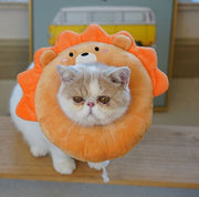 ソフトエリザベスカラー ペット用品 犬 猫 イヌ ネコ 布製 手術後 傷なめ防止 傷舐め防止 ひっかき防止 引っかき 怪我 けが 手術 傷口保護 プロテクター やわらかい かわいい キュート ポップ 軽量 柔らかい ザリガニ ライオン イチゴ クジラ サボテン カエル