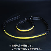 ペット用首輪 カラー 単品 犬 いぬ ペット ワンタッチバックル 充電式 USB 光る リチウム メッシュ おしゃれ シンプル 夜間 散歩 お出かけ 迷子防止 小型犬 中型犬 カラバリ豊富
