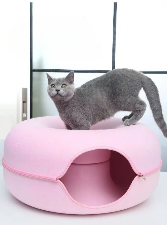 ペットベッド ドーナツベッド 猫 猫用 ベッド キャットトンネル 商品画像3