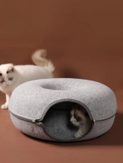 ペットベッド ドーナツベッド 猫 猫用 ベッド キャットトンネル 商品画像5
