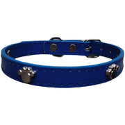 首輪 カラー 小型犬 中型犬 大型犬 猫 ペット用品 お散歩グッズ PUレザー 肉球 可愛い サイズ調節可能 ピンバックル Dカン