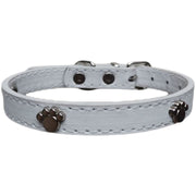 首輪 カラー 小型犬 中型犬 大型犬 猫 ペット用品 お散歩グッズ PUレザー 肉球 可愛い サイズ調節可能 ピンバックル Dカン