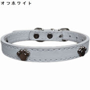 首輪 カラー 小型犬 中型犬 大型犬 猫 ペット用品 お散歩グッズ PUレザー 肉球 可愛い サイズ調節可能 ピンバックル Dカン