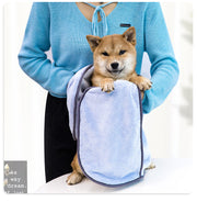 ペット用タオル 吸水タオル 35×77cm 犬用 猫用 ペットグッズ 吸水性 柔軟性 ループ付き シンプル 体拭き シャンプー後 お風呂上がり ペット用品 ケア用品