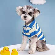 ドッグウェア 犬服 ポロシャツ ペット 中型犬 小型犬 猫 洋服 トップス 半袖 ボーダー柄 通気性 春夏 おしゃれ カジュアル