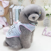ドッグウェア 犬服 タンクトップ ベスト ペット 犬 猫 洋服 ノースリーブ 天使の羽根 ロゴ ボーダー おしゃれ 可愛い 春夏