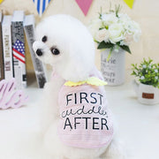 ドッグウェア 犬服 タンクトップ ベスト ペット 犬 猫 洋服 ノースリーブ 天使の羽根 ロゴ ボーダー おしゃれ 可愛い 春夏
