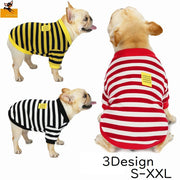 ペットウエア ドッグウエア 犬の服 ペット用 犬用 Ｔシャツ カットソー ボーダー ストライプ 袖あり シンプル かわいい おしゃれ