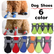犬用靴 ドッグシューズ ペットシューズ ブーツ 靴下 犬の靴 犬靴 ペット用品 小型犬 面ファスナー仕様 肉球保護 滑り止め アスファルト熱対策 メッシュ 通気性 夏 屋外 お散歩 お出かけ おしゃれ かわいい