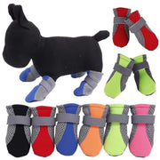 犬用靴 ドッグシューズ ペットシューズ ブーツ 靴下 犬の靴 犬靴 ペット用品 小型犬 面ファスナー仕様 肉球保護 滑り止め アスファルト熱対策 メッシュ 通気性 夏 屋外 お散歩 お出かけ おしゃれ かわいい