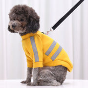 ドッグウェア ペットウェア Dカン ペット用品 ペット服 犬の服 犬服 猫服 洋服 トレーナー 犬 イヌ 猫 ネコ ライン入り ボーダー 重ね着風 ハイネック 袖あり 反射テープ付き 夜間 お散歩 お出かけ カジュアル お洒落 可愛い