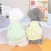 ドッグウェア ペットウェア キャミソール型 小型犬 犬服 いぬ用 バルーン チェック 花  フラワー かわいい お出掛け お散歩 袖なし