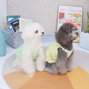 ドッグウェア ペットウェア キャミソール型 小型犬 犬服 いぬ用 バルーン チェック 花  フラワー かわいい お出掛け お散歩 袖なし