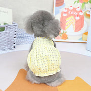 ドッグウェア ペットウェア キャミソール型 小型犬 犬服 いぬ用 バルーン チェック 花  フラワー かわいい お出掛け お散歩 袖なし