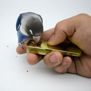 鳥用フードボックス フードケース バードフィーダー 給餌器 小動物 しつけ ごはん箱 挿し餌 スライド式 おやつ入れ 餌入れ エサ箱 小鳥 携帯用 トレーニング 持ち運び コンパクト 収納 保存容器 穀類 虫 シード ペット用品 金属