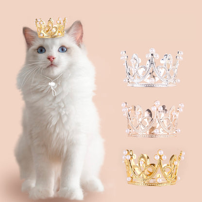 ペット用ヘッドアクセサリー ヘッドバンド 王冠 クラウン 猫 犬 商品画像2