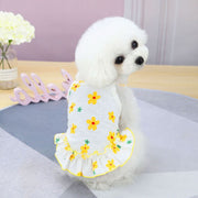 ドッグウェア ワンピース 犬服 洋服 ペットウェア ペット用品 犬用 猫用 小型犬 可愛い 花 フラワー キャミソール 袖なし フリル ガーリー おしゃれ ペットグッズ いぬ イヌ 夏