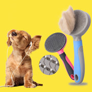スリッカーブラシ 抜け毛 ムダ毛 毛玉取り 犬 猫 ペット用品 お手入れ ブラッシング グルーミング ワンプッシュで抜け毛除去
